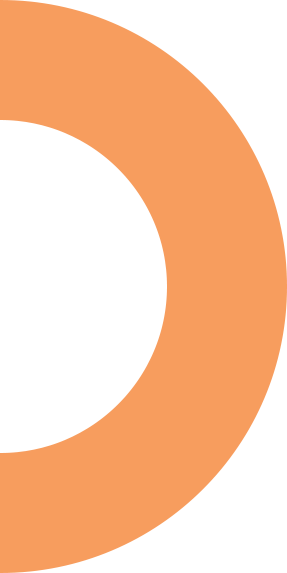 A green and orange background with an orange circle.