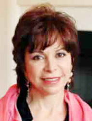 Isabel Allende in pink